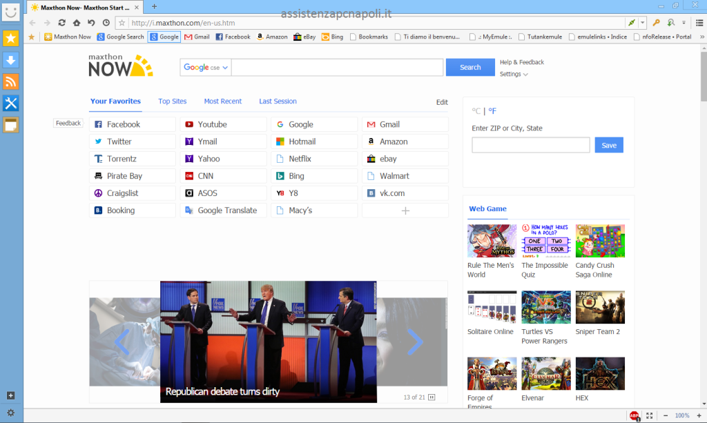 Guida installazione Browser Maxthon