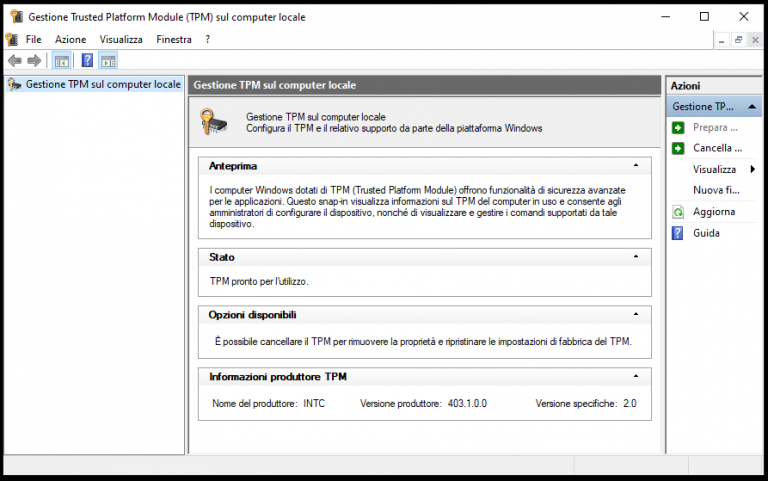 Verificare O Attivare Il Tpm Windows 11 Assistenza Pc Napoli